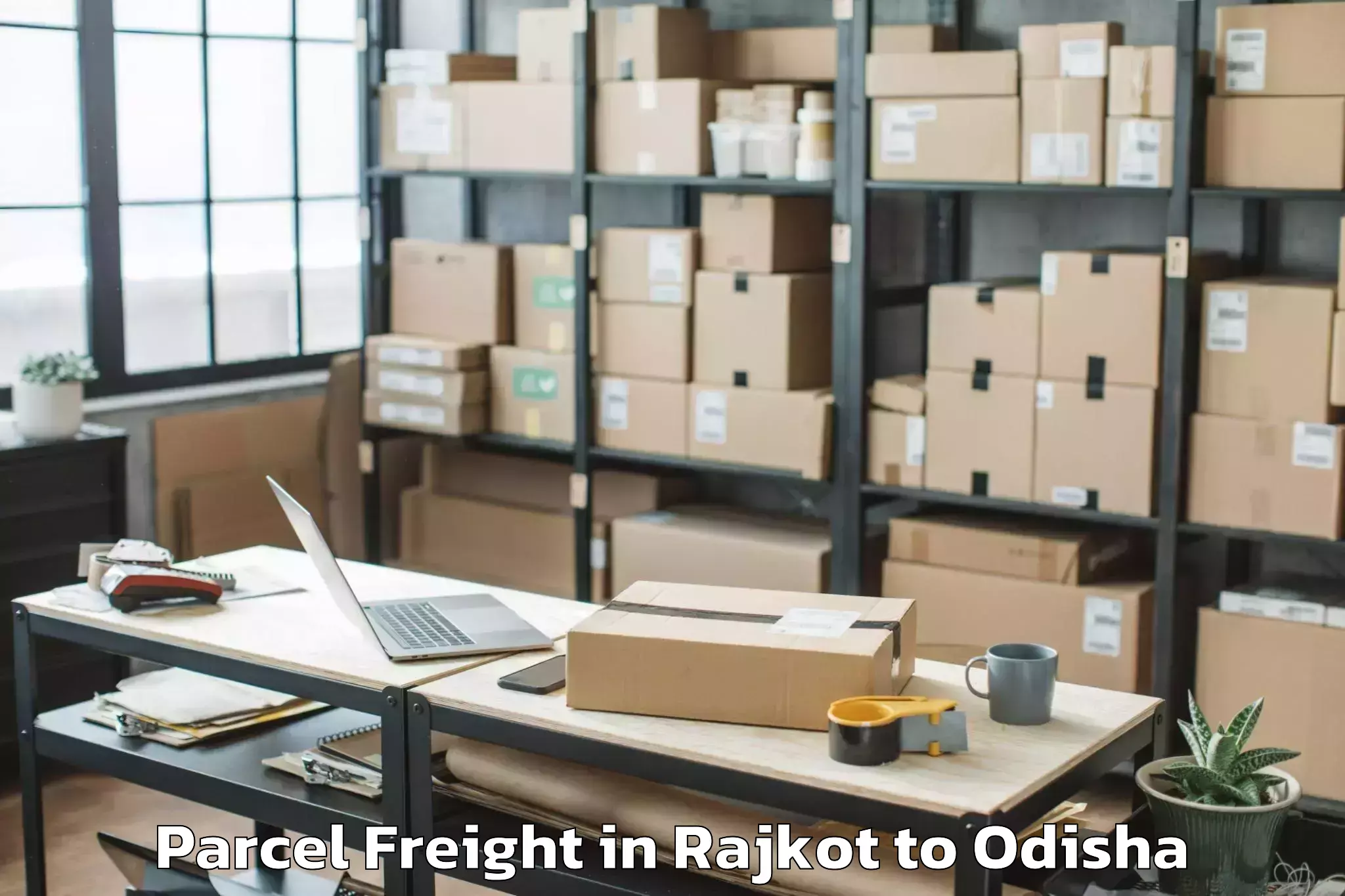 Easy Rajkot to Banapur Parcel Freight Booking